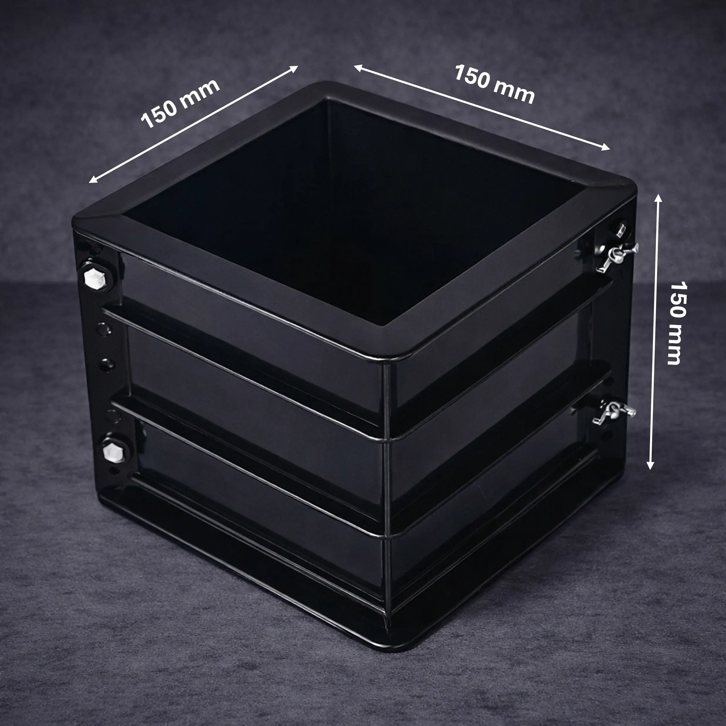 detachable cubic test mould 150 150 x 150 mm 0.2um updated