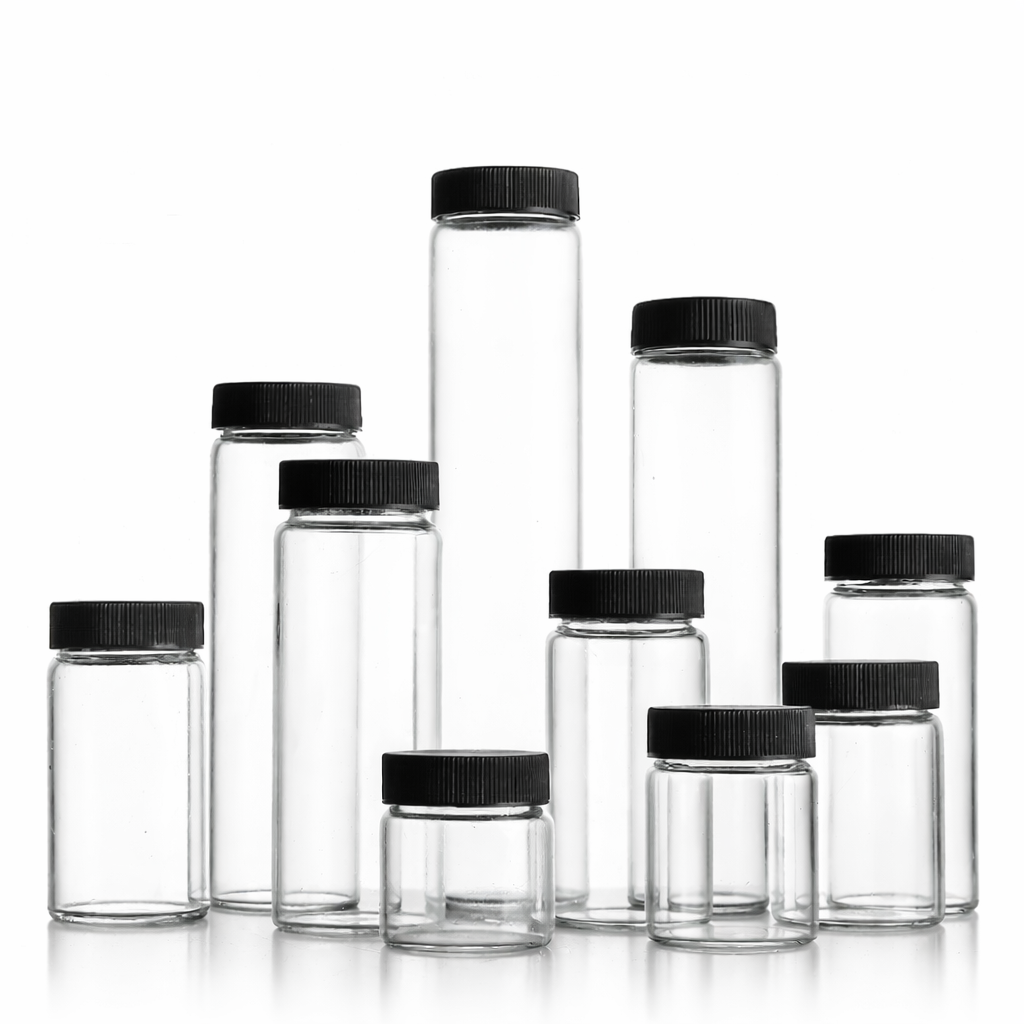 laboratory clear glass wide neck sample/reagent bottles